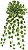 Planta Artificial Folhagem Maple Pendente X180 Verde BD. Amarelo 80cm - Imagem 1