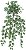 Planta Artificial Folhagem Melancia Pendente X180 Creme Verde 80cm - Imagem 1