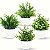 Arranjo Artificial Com Verdinho Com Vaso Home Office Prateleira Decoração - Imagem 10