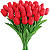 Kit de Tulipas com 10 peças Flor Artificial Real Toque Realista Buquê - Imagem 13