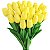 Kit de Tulipas com 10 peças Flor Artificial Real Toque Realista Buquê - Imagem 7
