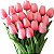 Kit de Tulipas com 10 peças Flor Artificial Real Toque Realista Buquê - Imagem 1