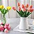 Kit de Tulipas com 10 peças Flor Artificial Real Toque Realista Buquê - Imagem 4