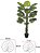 Planta Artificial Arvore Jiboia Real Toque C/Pote X18 Verde 1.4m - Imagem 2