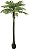 Planta Artificial Arvore Palmeira C/Pote X15 Verde 3.2m - Imagem 1