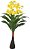 Planta Artificial Arvore Flor Real Toque X11 Amarelo 90cm - Imagem 1
