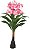 Planta Artificial Arvore Flor Real Toque X11 Rosa 90cm - Imagem 1