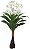 Planta Artificial Arvore Flor Real Toque X11 Branco 90cm - Imagem 1