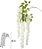 Planta Artificial Folhagem Haste Visteria Pendente X126 Off White 1.06m - Imagem 1