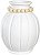 Vaso Decorativo Ceramica Off White 38cm - Imagem 1