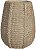 Vaso Decorativo Cimento Tramado Bege 29,5cm - Imagem 1