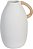 Vaso Decorativo Ceramica Com Alca Branco Natural 15,1cm - Imagem 1