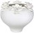 Vaso Decorativo Ceramica Flor Branco 33,5cm - Imagem 1