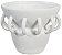 Vaso Decorativo Ceramica Branco 31cm - Imagem 1
