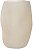 Vaso Decorativo Vidro Bege Fosco 20,5cm - Imagem 1