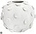 Vaso Decorativo Ceramica Balls Branco 29cm - Imagem 1
