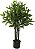 Planta Artificial Arvore Arbusto Real Toque C/Pote X360 Verde 90cm - Imagem 1
