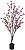 Planta Artificial Arvore Magnolia C/Pote X85 Rosa 1,4m - Imagem 1