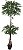 Planta Artificial Arvore Rucos C/Pote X2299 Verde 1,5m - Imagem 1