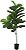 Planta Artificial Ficus Lyrata Real Toque C/Pote X28 Verde 1,50m - Imagem 1
