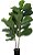 Planta Artificial Ficus Lyrata Real Toque C/Pote X25 Verde 1,20m - Imagem 1