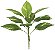 Planta Artificial Folhagem Jiboia Forracao Real Toque X9 Verde 40cm - Imagem 1