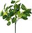 Planta Artificial Folhagem Jiboia Forracao Real Toque X63 Verde Creme  28cm - Imagem 1