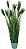 Planta Artificial Folhagem Grass Papiro C/Print C/Pote X9 Verde 1.23m - Imagem 1