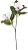 Planta Artificial Folhagem Haste Magnolia Real Toque X2 Branco Rosa 69cm - Imagem 1