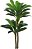 Planta Artificial Arvore Dracena X30 Verde Creme 1.4m - Imagem 1
