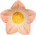 Vaso Decorativo Flor Laranja 5,2cm - Imagem 2