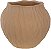 Vaso Decorativo Ceramica Organico Bege 20cm - Imagem 1