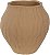 Vaso Decorativo Ceramica Organico Bege 19,5cm - Imagem 1