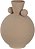 Vaso Decorativo Metal Balls Bege 24cm - Imagem 2