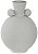 Vaso Decorativo Metal Balls Off White 24cm - Imagem 1