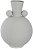 Vaso Decorativo Metal Balls Off White 29cm - Imagem 1