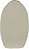 Vaso Decorativo Metal Folha Off White 53,5cm - Imagem 1