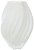 Vaso Decorativo Vidro Branco Fosco 30cm - Imagem 1