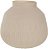 Vaso Decorativo Vidro Com Textura Bege Escuro 20cm - Imagem 1
