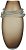 Vaso Decorativo Vidro Com Aplicacao Marrom 36cm - Imagem 1
