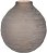 Vaso Decorativo Vidro Marrom Fosco 21cm - Imagem 1