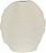 Vaso Decorativo Ceramica Organico Off White 29,7cm - Imagem 1