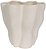 Vaso Decorativo Ceramica Organico Off White 20,5cm - Imagem 1