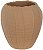 Vaso Decorativo Ceramica Organico Bege 23cm - Imagem 1