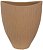 Vaso Decorativo Ceramica Organico Bege 26cm - Imagem 1