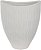 Vaso Decorativo Ceramica Organico Off White 26cm - Imagem 1