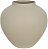 Vaso Decorativo Metal Texturizado Bege 26,8cm - Imagem 1