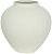 Vaso Decorativo Metal Texturizado Off White 26,8cm - Imagem 1