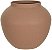 Vaso Decorativo Metal Texturizado Marrom 18cm - Imagem 1