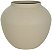 Vaso Decorativo Metal Texturizado Bege 18cm - Imagem 1